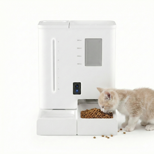 2-in-1 Smart Pet Feeder & Water Dispenser with 2K HD Camera