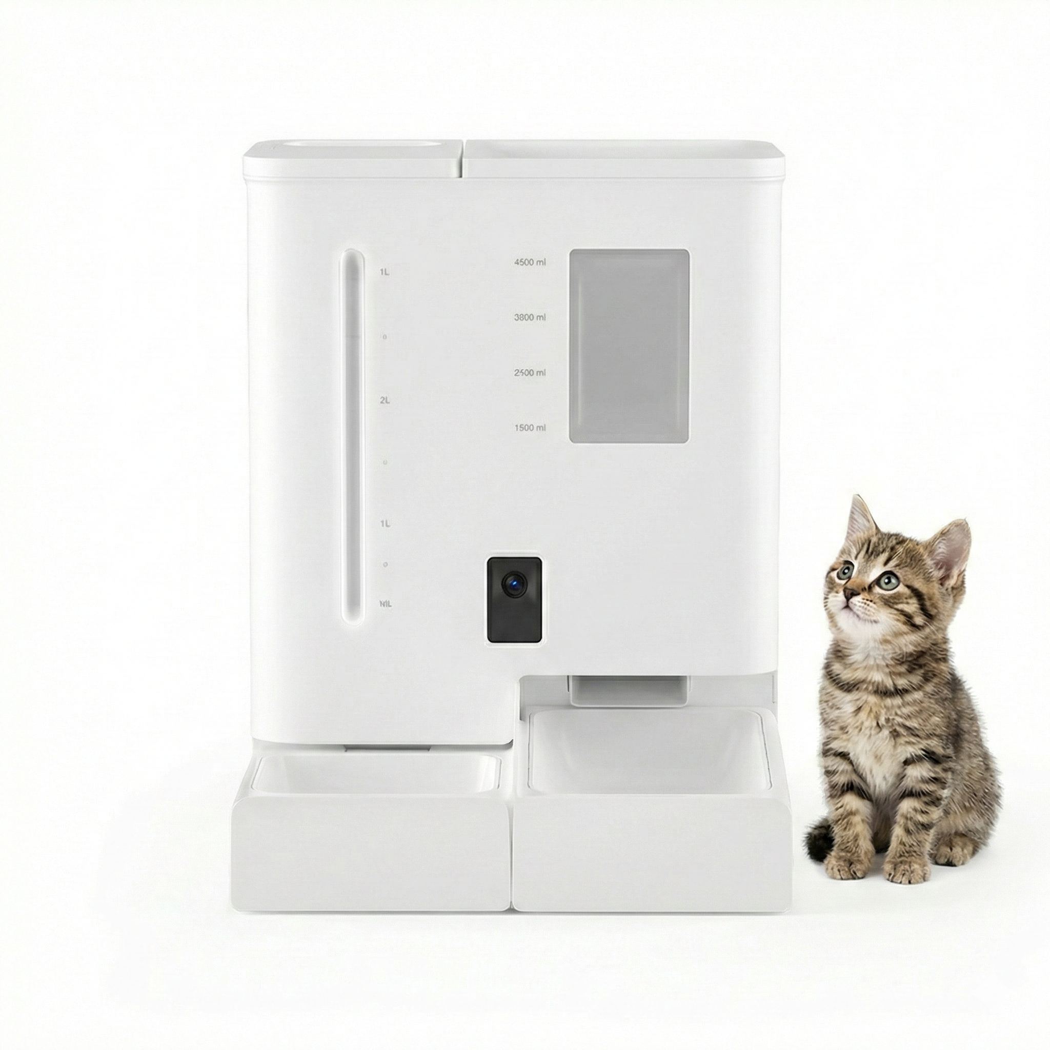 2-in-1 Smart Pet Feeder & Water Dispenser with 2K HD Camera